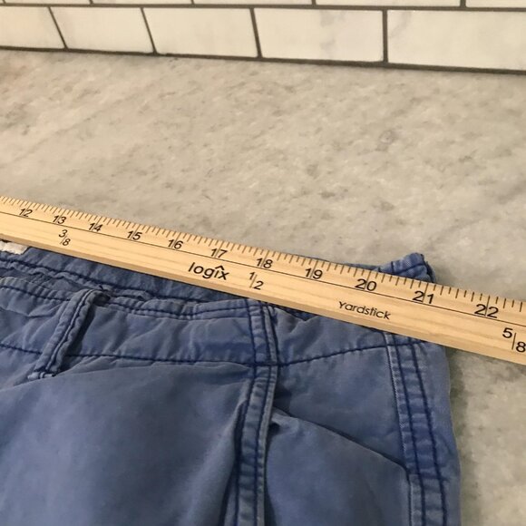 American Eagle Outfitters Shorts Mens 36 Blue Classic Chino Flat Front Zip Fly - Picture 7 of 8